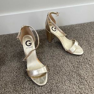 Guess gold heels